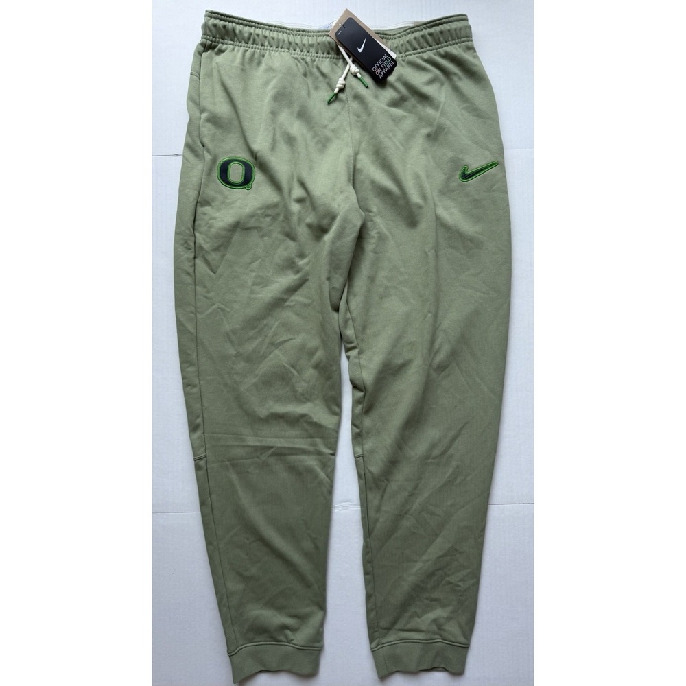 Oregon DUCKS Football TEAM-ISSUED Nike Dri-Fit PANTS Mens On Field Joggers Green